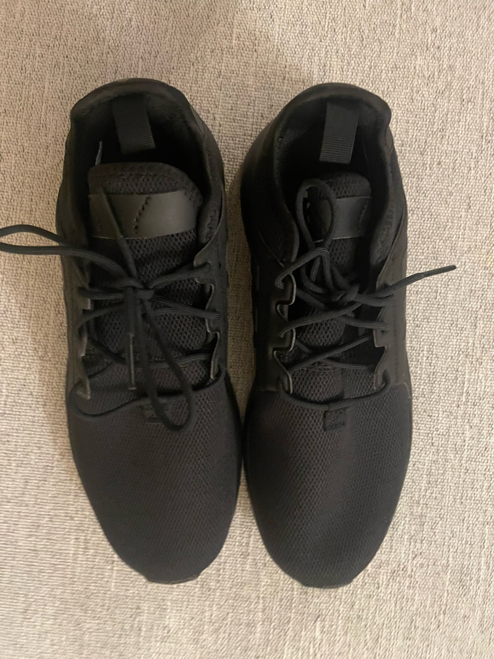 adidas MALE SHOES KIDS 7.5  Black Mesh Athletic Trainers